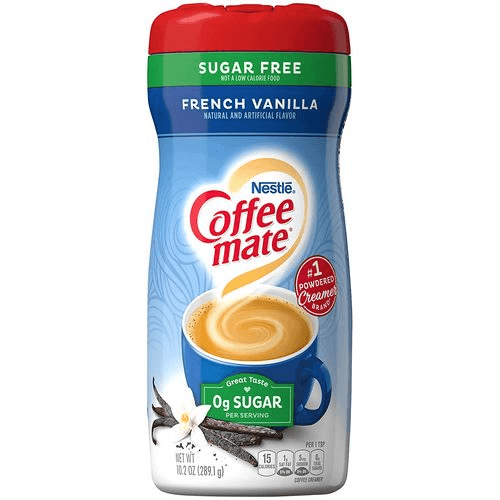 Coffee Mate, Crème à café 0 sucre, Vanille française, 300g.