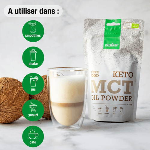 Purasana, Huile MCT en poudre, Keto 200G – Image 2