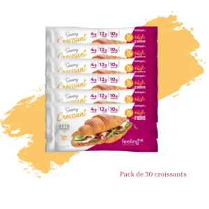 Feeling Ok, Croissant Salé Keto, Carton 30 unités.