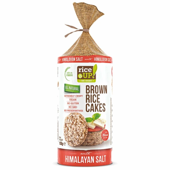 Rice UP Brown Rice Cakes avec Sel de l'Himalaya - 120g