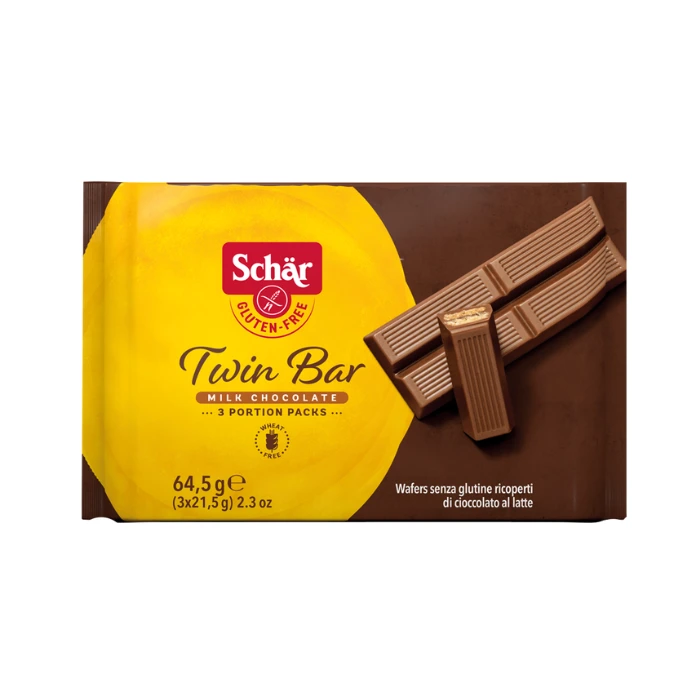 Schär Twin Bar - Milk Chocolate - 3 Portions (64,5g)