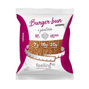 Feeling Ok, Pain Burger aux Sésames Protéiné, 80g