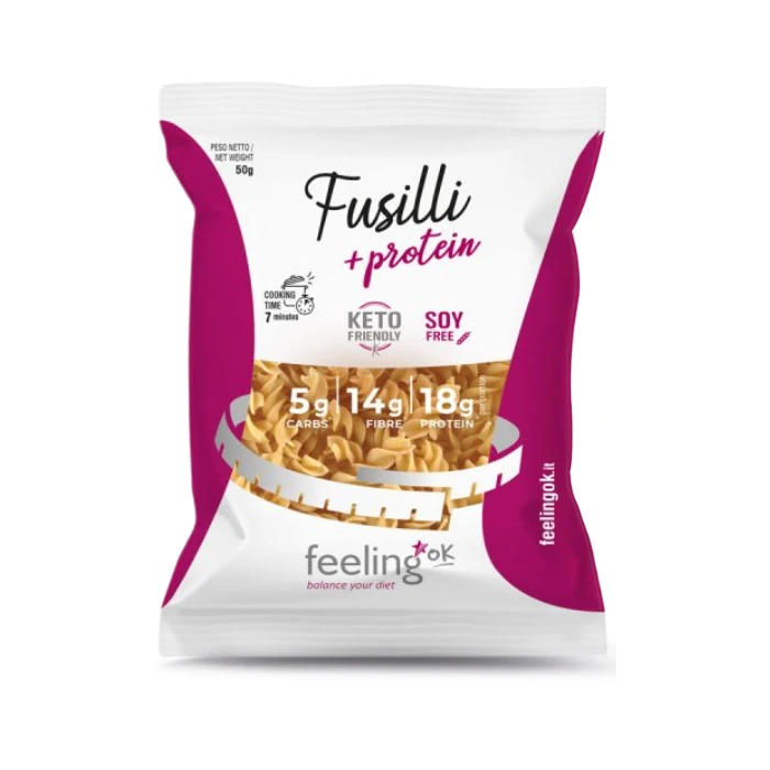 Feeling Ok, Pâtes Fusilli, Keto Friendly, 50g