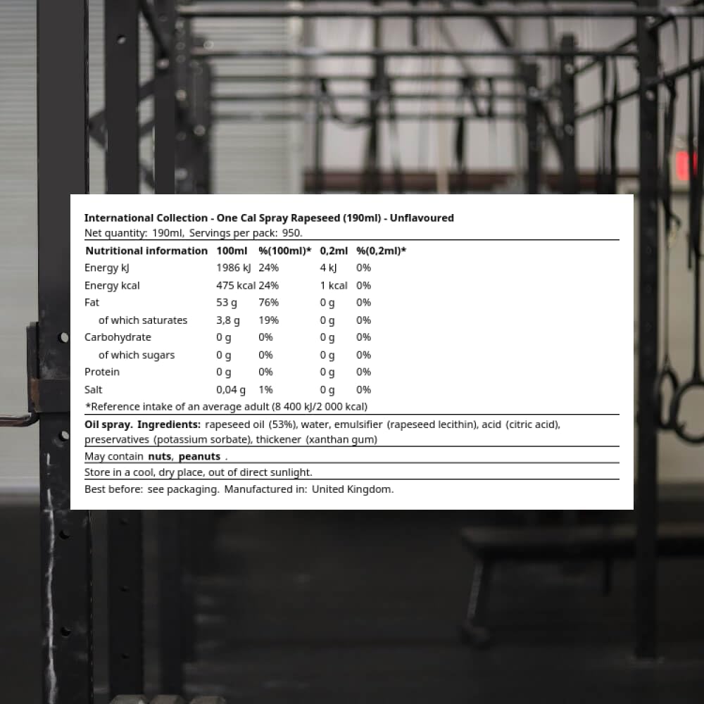 Cooking Spray Huile de Colza – 1 kcal par spray – International Collection 190ml – Image 2