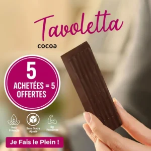 Feeling Ok, Pack 5 Barres de Chocolat Keto 5 Offertes